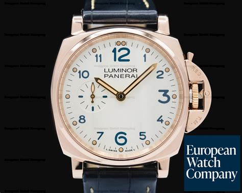 Panerai Luminor Due or Rose Manuelle 42mm Montre Pam 741